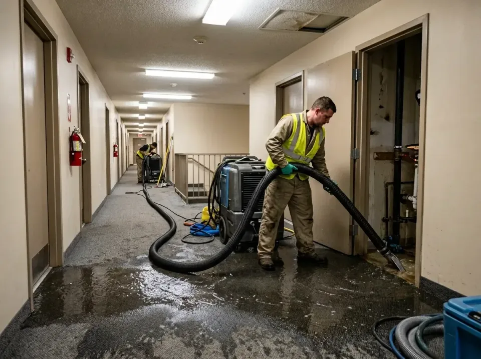 multi-unit-apartment-hallway-f-005 — frequently asked questions, Emergency Burst Pipe Water Extraction & Removal in River Gr…